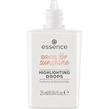 essence DROP OF sunshine HIGHLIGHTING DROPS, Highlighter, Nude, feuchtigkeitsspendend, pflegend, natürlich, glänzend, vegan, ölfrei, ohne Parfüm, ohne Alkohol, 1er Pack (25ml)