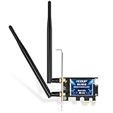 EDUP WiFi 6E Bluetooth 5.2 PCIE WLAN Karte Intel AX210 5400Mbit/s WLAN Netzwerkkarte Adapter, 802.11AX DualBand 2.4Ghz/5Ghz Antenne Preiswerter AX210 Chip für PC Desktop Windows 10&11 64-Bit