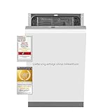 Exquisit Geschirrspüler EGSP2109-E-030E Silber | Geschirrspüler vollintegriert 45 cm | 9 Maßgedecke | LED | Spülmaschine vollintegriert 45 cm