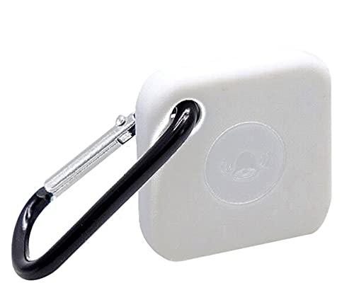 JNSA Silikon-Schutzhülle mit Schlüsselring, kompatibel mit Ti le Mate Tracker-Schlüsselfinder, kratzfest, 1 Set, weiß (mate1)