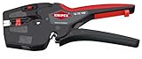 KNIPEX NexStrip - Automatische Abisolierzange 0,03 – 10mm², mit Crimpfunktion Aderendhülsen bis 4mm², mit Feineinstellung 12 72 190