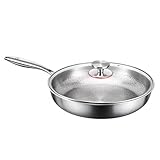 Metall Health Safe Bedeckte Pfannen Sicher Beschichten Schnellerhitzungsleitfähigkeit Stabiler Einsatz Bei Allen Heizquellen Einschließlich Tragbarer Metallpfanne Für Ofen Für Tägliche Kochen