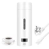 AVCXEC Tragbarer Wasserkocher, 0,5 L Klein Wasserkocher Reise, Reisewasserkocher Mini, 220 V/300W Kleiner Tragbarer Elektrischer Wasserkocher mit Automatischer Abschaltung für Unterwegs