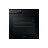 Samsung NV7B7997ADK/U1 Dual Cook Einbaubackofen, Dampfgaren mit 700-ml-Wassertank, 76 l, Pyrolytische Selbstreinigung, Automatische Türöffnung, Kamera, SmartThings Cooking, Air Fry, Schwarzes Glas