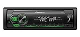 Pioneer MVH-S120UI 1-DIN Autoradio mit RDS, grüne Beleuchtung, halbe Einbautiefe, USB für MP3, WMA, WAV, FLAC, AUX-Eingang, Android-Unterstützung, iPhone-Steuerung, ARC App kompatibel