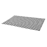 Glut Retainer Holzhalter Stahl Kaminrost mit hitzebeständigem Design für Innen- und Außenbereiche Feuerstellen schwarz 30 x 19 cm (24,9 x 40,9 cm)