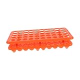 EXQUIMEUBLE Gestell Für Zentrifugenröhrchen Testrohrregal Brezelhalter Tischrohrhalterregal Halter Für Blutröhrchen Reagenzglasgestell Aus Acryl Fläschchenhalter Laborrohrregale Orange Pp