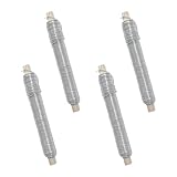 Xpieoyrm 4 Stück Blumendraht verzinkt, Wickeldraht lose auf Holzwickel, zur Befestigung von Blumen und Pflanzen, Ø 0.68mm x 35 m Silber vielseitig Bindedraht, für DIY, kreative Projekte, Dekoration