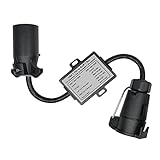 Aboiled AnhäNger-Licht-Stecker, USA auf EU, 7-Wege-Steckdosen-Stecker-Adapter, Fahrzeug-Linker, AnhäNger-Stecker, AnhäNgerkupplung, AnhäNger-Stecker-Adapter