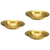 TOGEVAL 3 Stücke Salatschüssel Edelstahl Große Rührschüssel Metall Edelstahlbehälter Edelstahlrührschüsseln Edelstahlschüssel Küchenschüssel Kochschüssel Gekochte Goldene Schüssel
