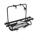 BERGER Fahrradträger Deichsel Wohnwagen | Premium 2XL Deichsel Fahrradträger für 2 Fahrräder bis 50kg Tragkraft | komplett abklappbar für einfachen Zugang zu Wohnwagenöffnungen | inkl. Rahmenhalter