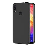 AICEK Compatible Xiaomi Redmi Note 7 Hülle, Schwarz Silikon Schutzhülle für Redmi Note 7 Case TPU Bumper Xiaomi Redmi Note 7 Handyhülle (6,3 Zoll)