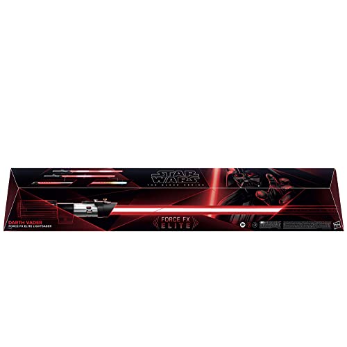 Hasbro Star Wars The Black Series Darth Vader FX Elite Lichtschwert mit LED und Soundeffekten, Rollenspiel-Artikel für Erwachsene zum Sammeln, Multi, F3905