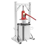 12l Hydraulik Fruchtpresse Obstpresse Obstpresse Manuell Entsafter Manuell Beerenpresse Multifunktions-Edelstahl-Entsafter mit Filtern-Weinpresse für Das Pressen von Honig GemüSe