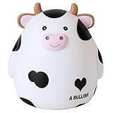 Kuh Sparschwein, Kawaii Münzschwein Hohe Kapazität Sparschwein Geschenk, Spardose Kinder Geschenk, Passend für Jungen Mädchen Zimmer Dekoration Geburtstagsgeschenk (weiß)