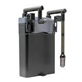 VIALIA Außenfilter für Aquarium, Hang On Filter mit Pumpe, geeignet für Aquarien bis zu 150 L, regelbar, maximaler Durchlauf von 500 L pro Stunde, Aquarium Zubehör