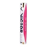 VICTOR Badmintonball Naturfederball QUEEN 77 medium, 12er Dose.