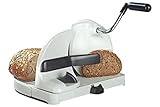 Maximex Brotschneidemaschine, Scheibendicke stufenlos wählbar, Gerade Schnittfläche, Standsicher, Edelstahlmesser, 31 x 20 x 29 cm