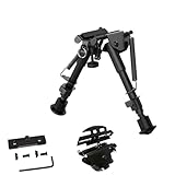 ProWildGear 6-9 Inch Metal Folding Telescopic Bipod with 20mm Adaptor Bracket