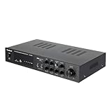 HiFi VerstäRker 600W 5 Kanal Digital FM USB Stereo Amplifier,Bluetooth Stereo Stereo Amplifier Digital Stereo Amplifier mit Fernbedienung,für Outdoor Desktop Studio,42.7 * 28 * 6.6cm