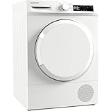 Daewoo T8HT1WA3DE Wärmepumpentrockner, A+++, 8 kg, Programmknebel und SoftTouch-Bedienung mit LED-Display, 15 Programme, Trommelinnenbeleuchtung, Weiß