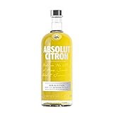 Absolut Citron – Absolut Vodka mit Zitronen Aroma – Absolute Reinheit und einzigartiger Geschmack in ikonischer Apothekerflasche – 1 x 1 l