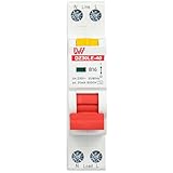 Sorlpv FI/LS Schalter RCBO B16A 30mA 230V, 1P Fehlerstromschutzschalter 6kA, DIN Schienen Montage, RCD Mehrfachschutz Leitungsschutzschalter- Kurve B