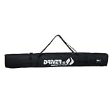 Driver13 Langlaufskitasche Tasche Langlaufski Längenverstellbar 195-215 cm schwarz Platz auch für Stöcke