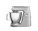 Kenwood Küchenmaschine Titanium Chef Baker XL KVL85.224SI, Küchenmaschine mit Waage, 7L & 5L Edelstahlschüssel, inkl. 6-teiligem Patisserie-Set, Mixaufsatz & Fleischwolf, 1200W, Silber
