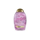 OGX Colour Protect Orchid Oil Shampoo (385 ml), schützendes Haarpflege Shampoo mit Orchideenextrakt & Traubenkernöl, intensives Haarshampoo für coloriertes Haar mit UV-Schutz