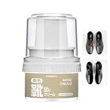 Schuhputzmittel | 50 ml Premium-Schuhcreme mit Applikator, langanhaltender Glanz | Lederpflegemittel für Stiefel, Taschen, Gürtel, Sofas - Lederbalsam, Farbloser Schuhpolitur, Consulte la descripción