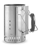 Weber Anzündkamin, Rapidfire Starter - Groß (32cm Höhe), kompakter Grillanzünder mit zwei Griffen, für alle Holzkohlegrills ab Ø 47cm, Anzündhilfe für Holzkohle, Briketts - (7416)