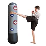 Aufblasbarer Boxsack, aufblasbar, für Boxen, 63 Zoll (163 cm), für Kinder von 5 bis 12 Jahren, IR Boxspielzeug für Kleinkinder