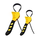 Bandschlüssel, Riemenschlüssel, Ölfilterschlüssel Gummi, Strap Wrench, Gummi Rohrzange, Gurtschlussel, gummi Schraubenschlüssel, Universal Einstellbar Ölfilterschlüssel,für Mechaniker,Klempner,2 Stück
