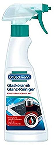 Dr. Beckmann Glaskeramik Glanz-Reiniger | Streifenfreie Reinigung und langanhaltendem Glanz des Kochfeldes | Für Glaskeramik- und Induktionsherde | 250 ml