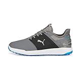 PUMA Ignite Elevate Golfschuh für Herren, Quiet Shade-Puma Silver, 44.5 EU