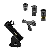 Omegon Dobson Teleskop N 102/640 DOB | Einsteigerfreundlich | Kompaktes Design | Leicht zu bedienen | Ideales Teleskop für Mond und Planeten | Für Familien geeignet | Astronomie für Garten & Balkon