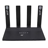 LTE Wireless Router mit SIM -Kartensteckplatz, 4G CPE 300 Mbit/S Entsperren Sie Mobile WiFi Hotspot Router 4 Antennen Bis zu 32 Geräte, Schnelle Download -Geschwindigkeiten,