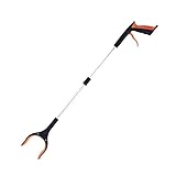 bemece 2 Stück Greifzange für Senioren, Greifzange mit Magnetspitzen, 76cm Müll Greifer - Blau + Orange