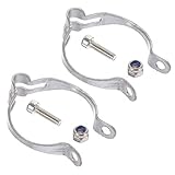 PHENOFICE 2St Kabelsitz kabelbinderzange kordelklemme kabelclip thread holder Bremskabel-Befestigungsvorrichtung Kabelfixklemme Fahrradkabelklemme Clip für Fahrradbremsdrähte Stahl Silver