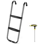 Trampolin Leiter Breite Stufen Edelstahl rutschfeste Leiter Trampolin Zubehör 104cm lang 2 Stufen Breite Stufen