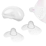 2 Pcs Stillhütchen Mam Und Etui,Stillhütchen L,Stillhütchen,Stillhütchen,Mam Stillhütchen Größe,Für Maximalen Hautkontakt Zwischen Mutter Und Kind