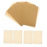 PRETYZOOM 100 Blatt Backformpapiereinlage Heißluftfritteuse Werkzeuge für Luftfritteusen air fryer paper airfryer paper Backzubehör hitzebeständige Matte Backpapier Light Brown