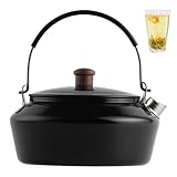 Induktion - aus Edelstahl, zum Kochen auf dem Herd | Türkisches Set aus Edelstahl, mit automatischem Sieb im Samowar-Stil, leicht für