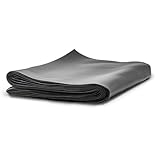 HAUSA Baufolie T200 4m x 5m (20m²) schwarz 200my extra starke Abdeckfolie/Abdeckplane wasserdichte Estrichfolie Rolle reißfeste Teichfolie Baufoil Typ 200 für Innen- & Außenbereich Schutzfolie