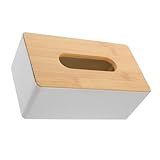 CAXUSD Kasten Aufbewahrungsbox für Gewebe Serviettenboxhalter Badezimmer-Serviettenhalter schreintischorganizer Schreibtisch Organiser hölzern Tissue-Box Handtuchhalter Halterung Karton