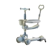 NMM Scooter Kinder 3-in-1 | Scooter & Roller mit Sitzfunktion | Musik-Lichtshow | Breitreifen ab 2 Jahren | Kinderscooter