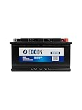 EDCON DC90720R Autobatterie 12V – 90Ah – 720A – Starterbatterie – Bleisäure Ca/Ca Technologie