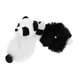 WRITWAA 2Stücke Panda Haargummis Plüsch Haarring Für Damen Niedliche Haarschmuck Pferdeschwanzhalter Und Kawaii Stil Haargummi