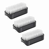 Parsa Beauty Doppelseitige Handwaschbürste für Nägel & Hände - 5er Set Schwarz, Ideal für Bad & Werkstatt, Weiche Borsten, Kompakt & Langlebig